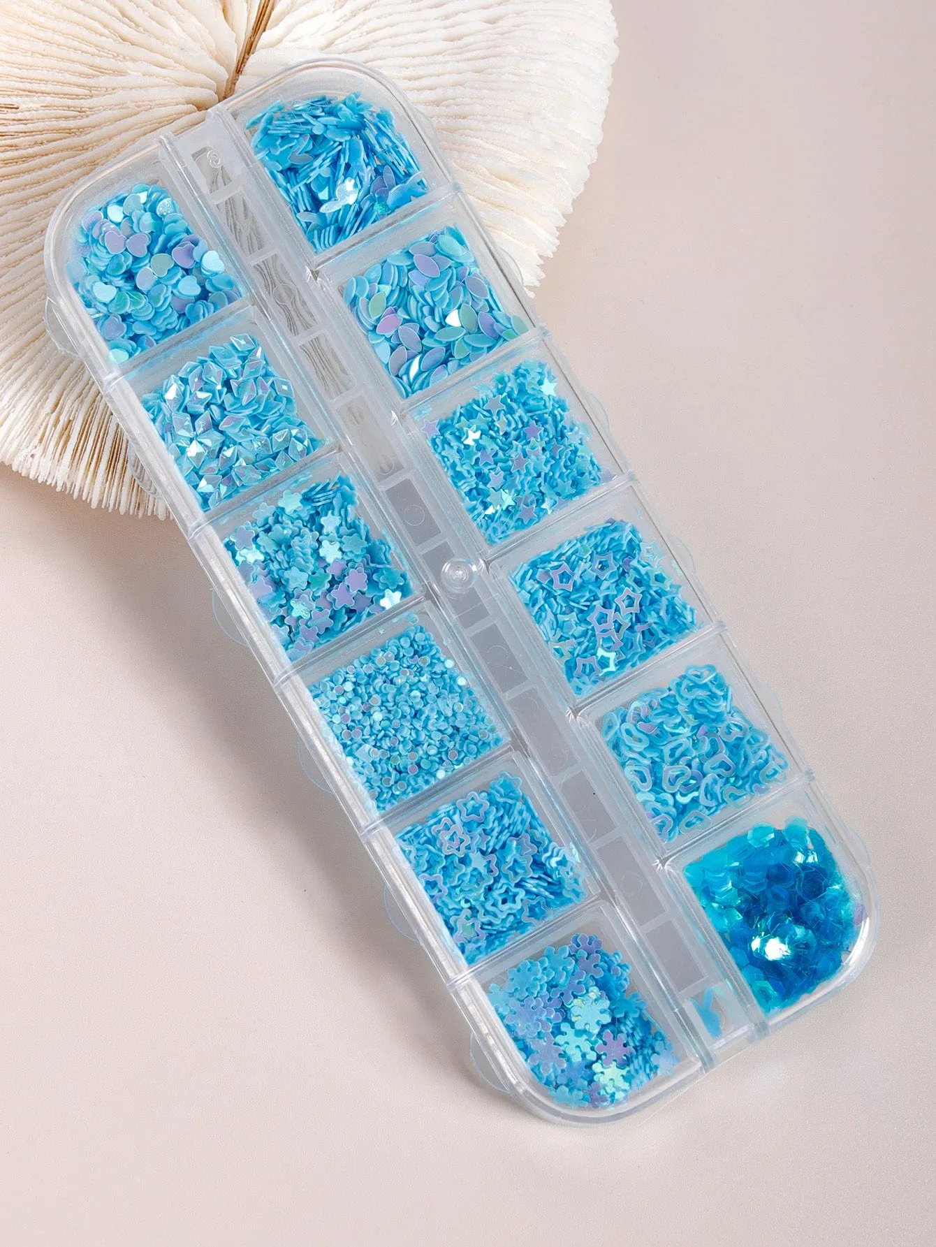 1box Star & Heart Shaped Sequin Nail Art Decoration