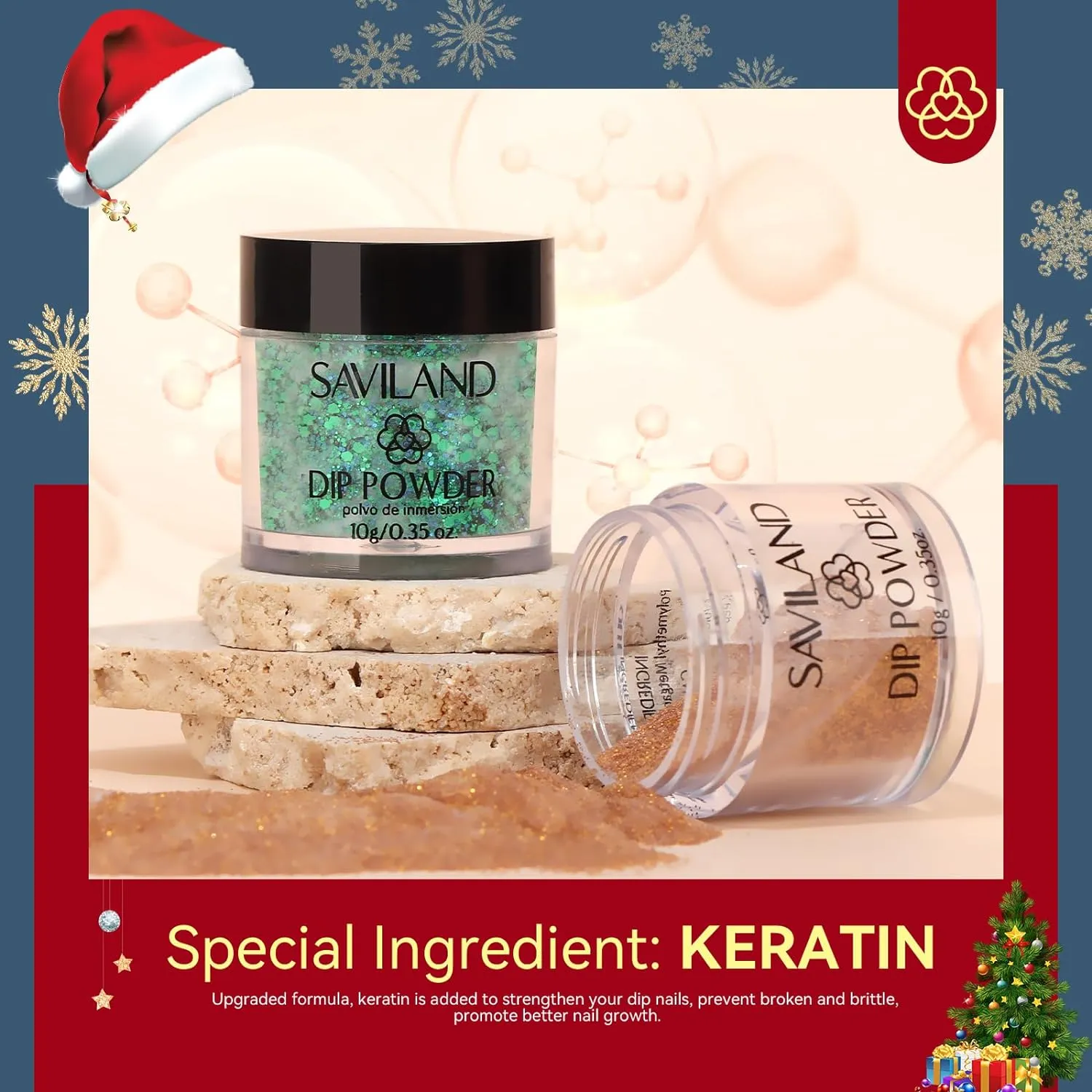 4 Colors Keratin Dip Powder Nail Kit