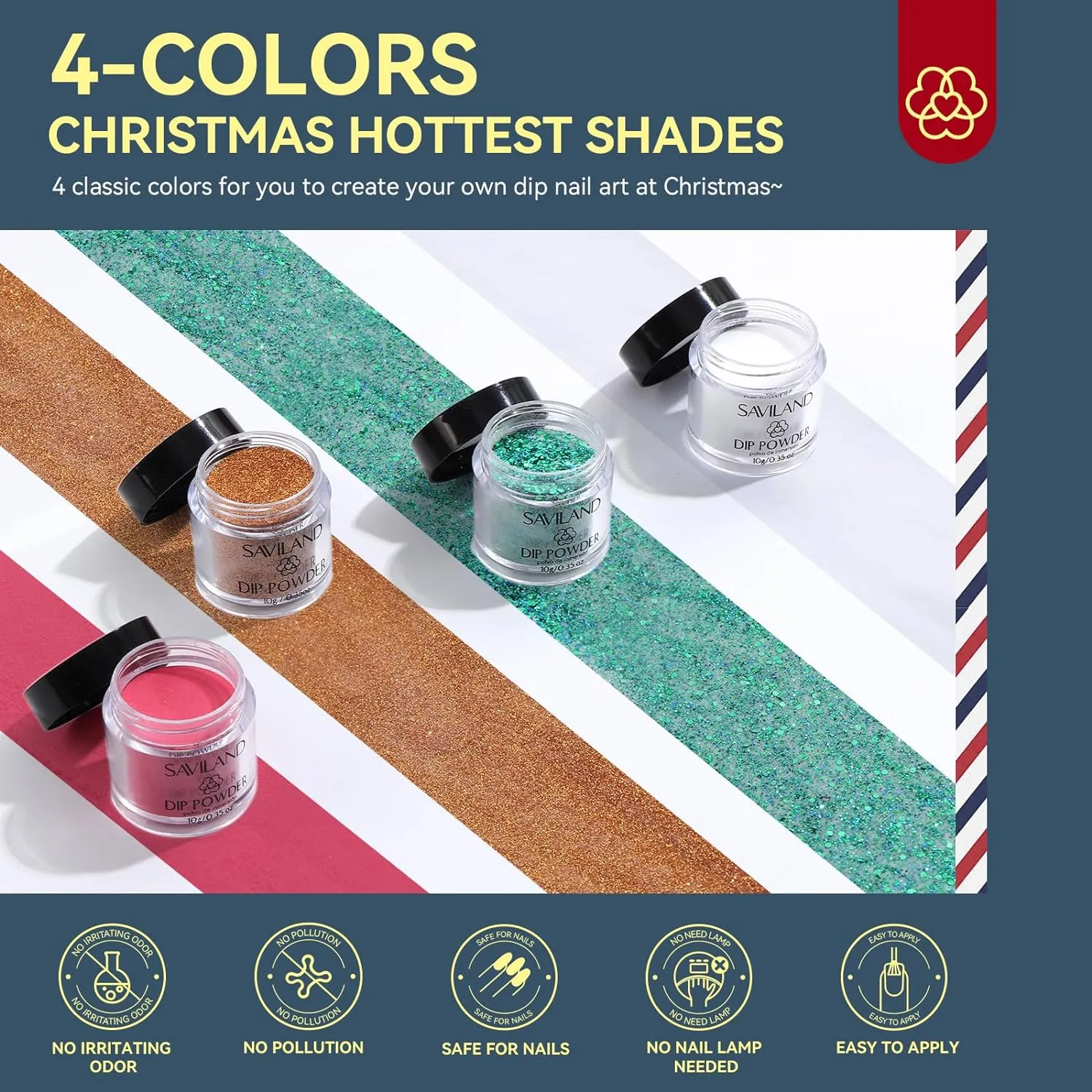 4 Colors Keratin Dip Powder Nail Kit