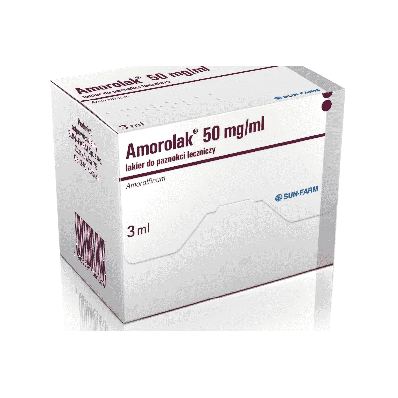 Amorolak, medicine for nail fungus, amorolfine