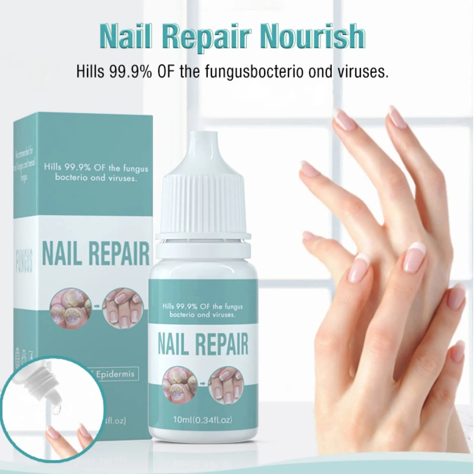 Antifungal Nail Repair,Fungus Treatment Fungal Nail Care,Nail Treatment,Nail Care Solution to Repair Damaged,Cracked and Discolored Nails