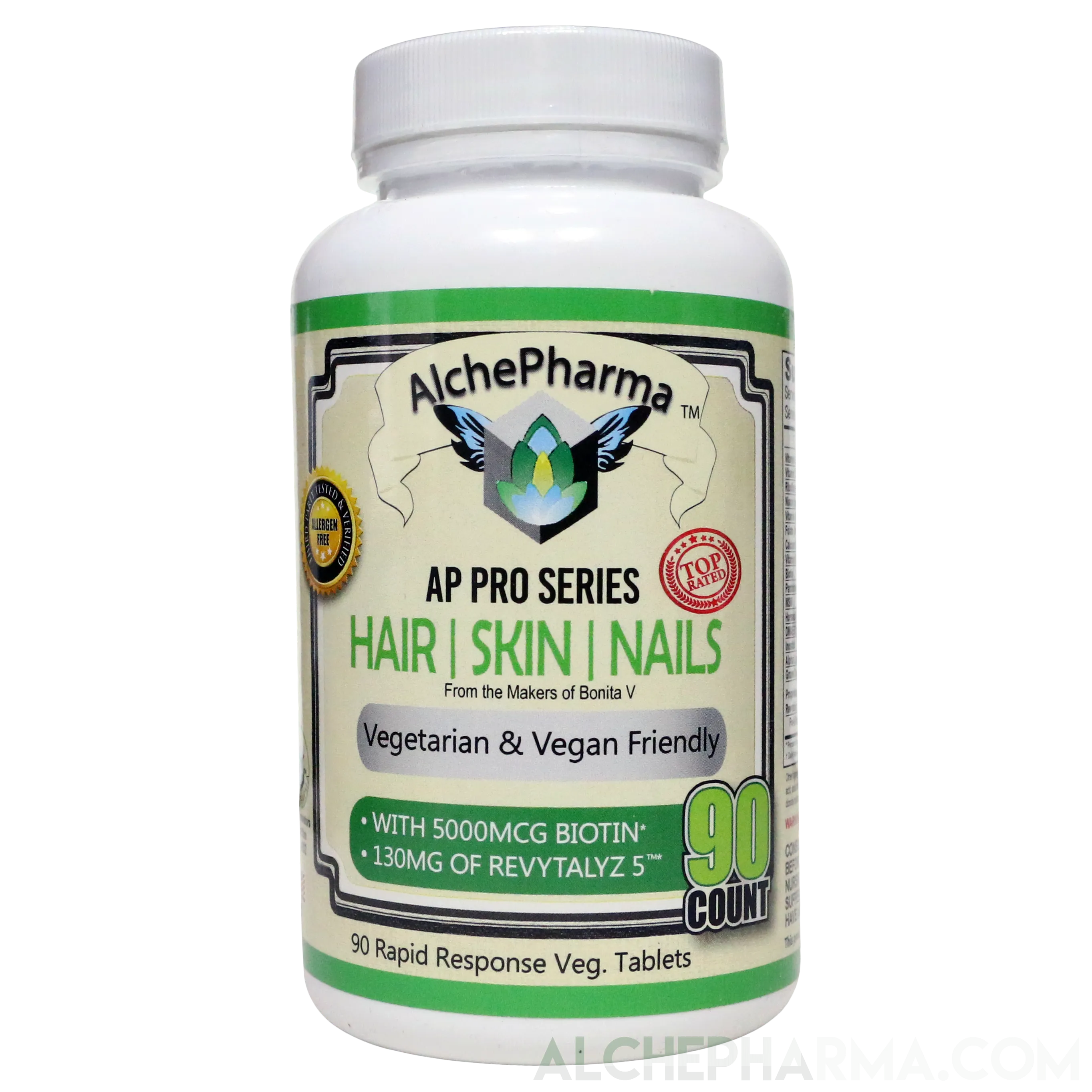 AP Hair Skin Nails Pro Series ( Bonita - Revytalz 5 Blend) - Rapid Response Vegan Tablet