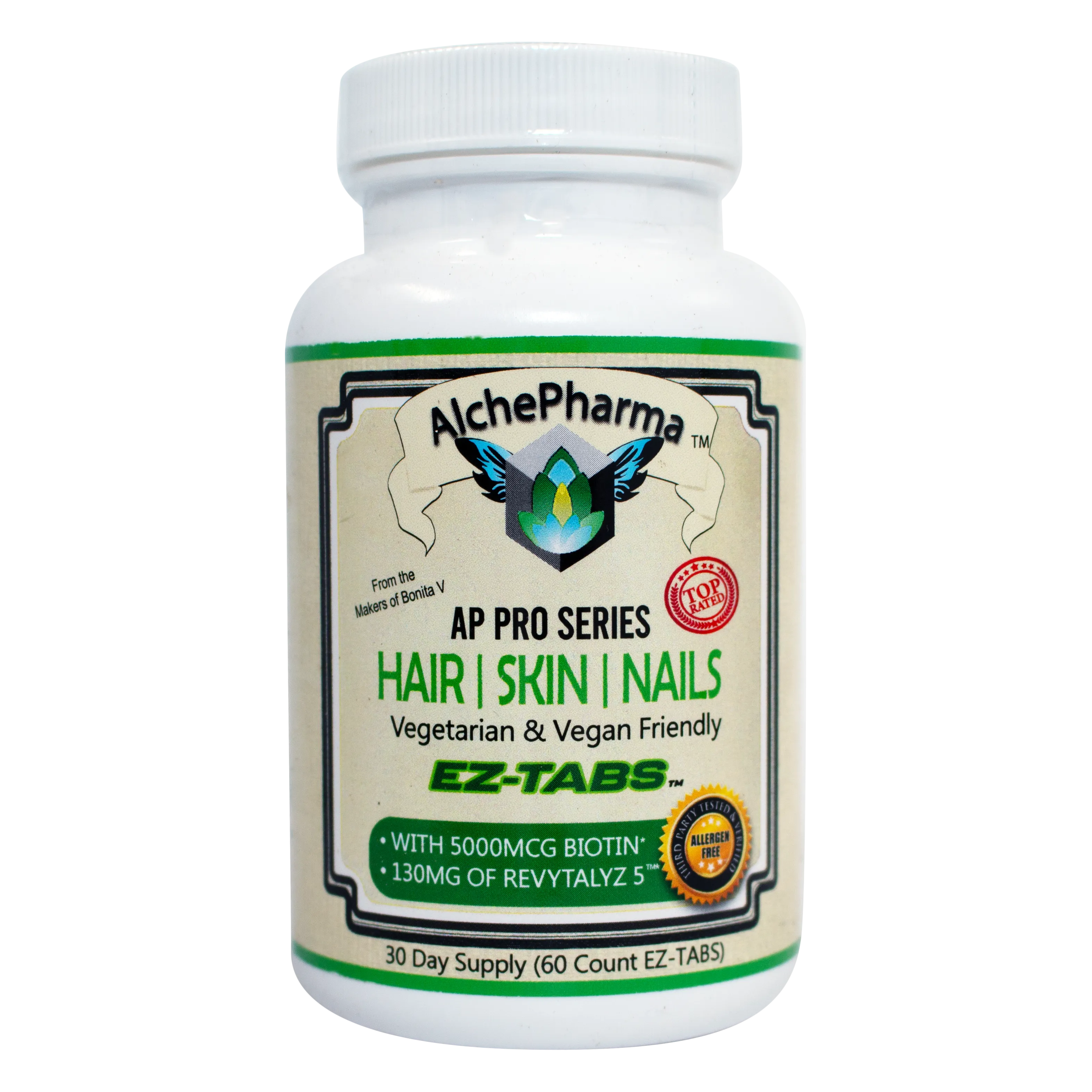 AP Hair Skin Nails Pro Series ( Bonita - Revytalz 5 Blend) - Rapid Response Vegan Tablet