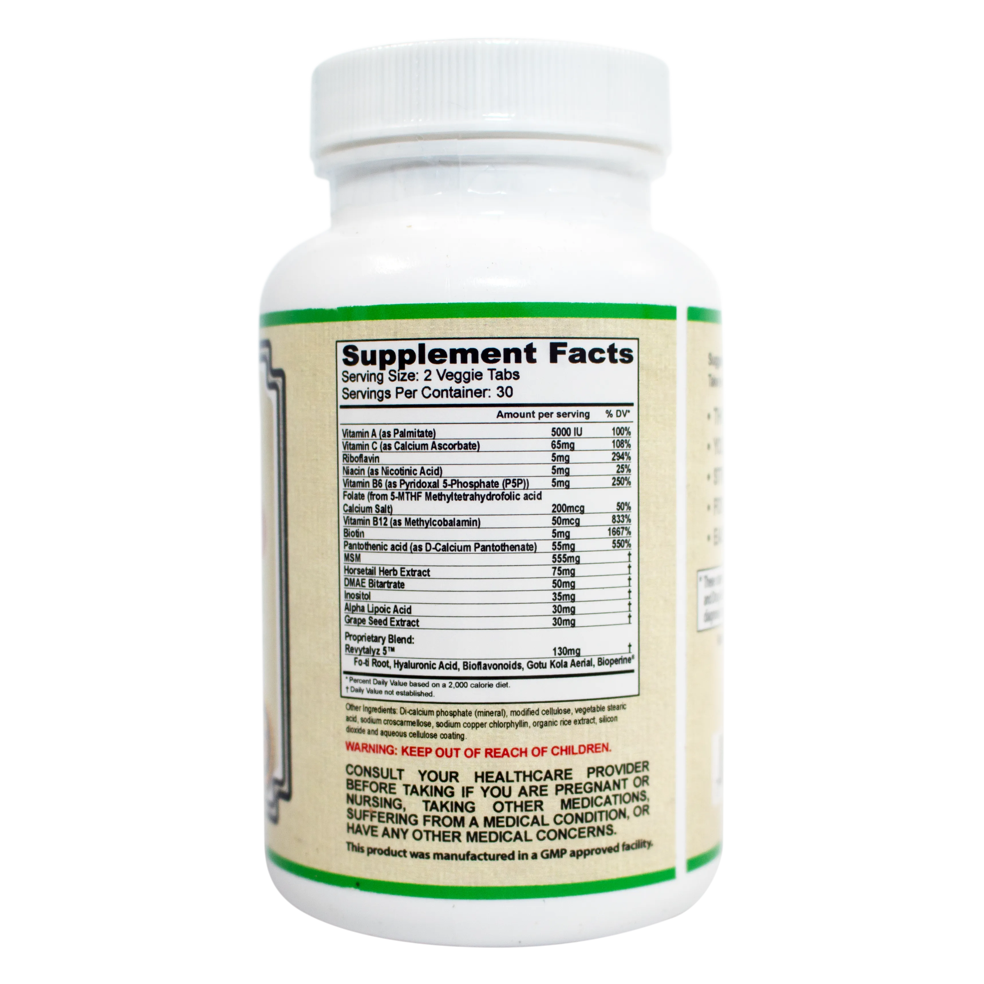 AP Hair Skin Nails Pro Series ( Bonita - Revytalz 5 Blend) - Rapid Response Vegan Tablet