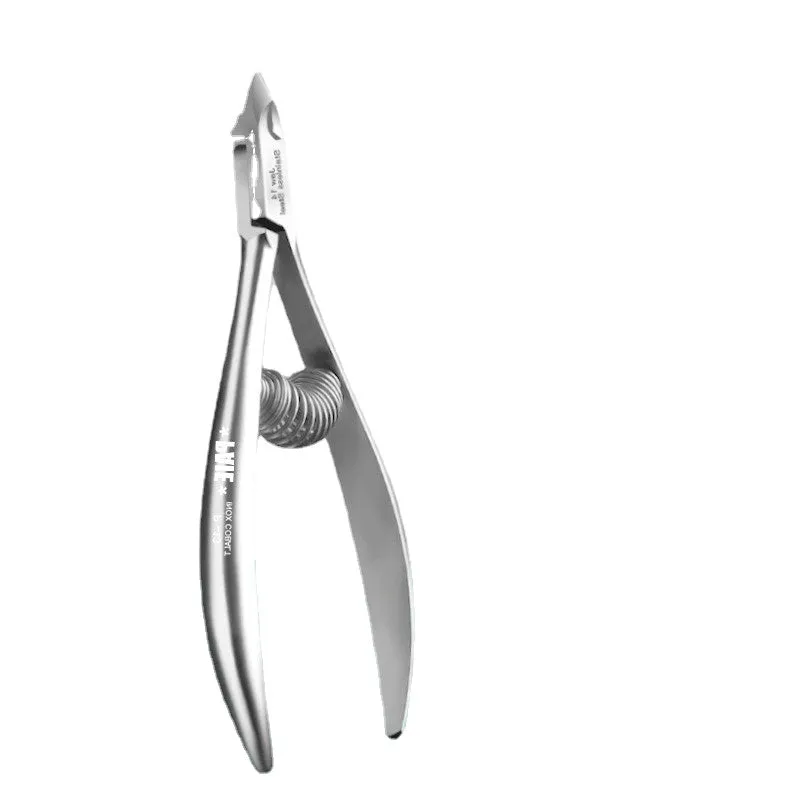 Manicurist Use Manicure Implement Cuticle Nipper Professional Exfoliating Repair Barbed Sharp Knife Edge Double Fork Dead Skin Clipper P-13
