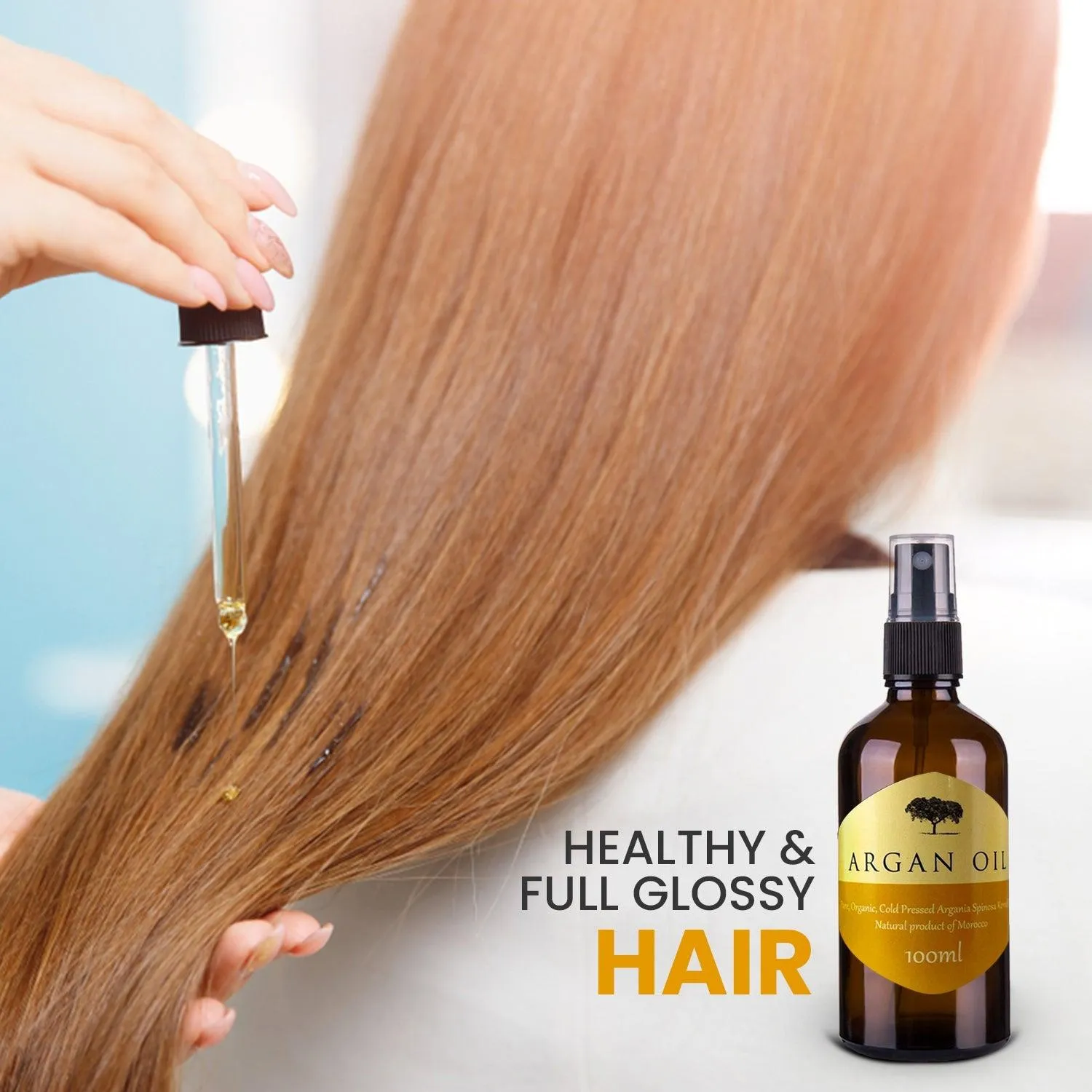 Organic Pure Argan Oil With Pump