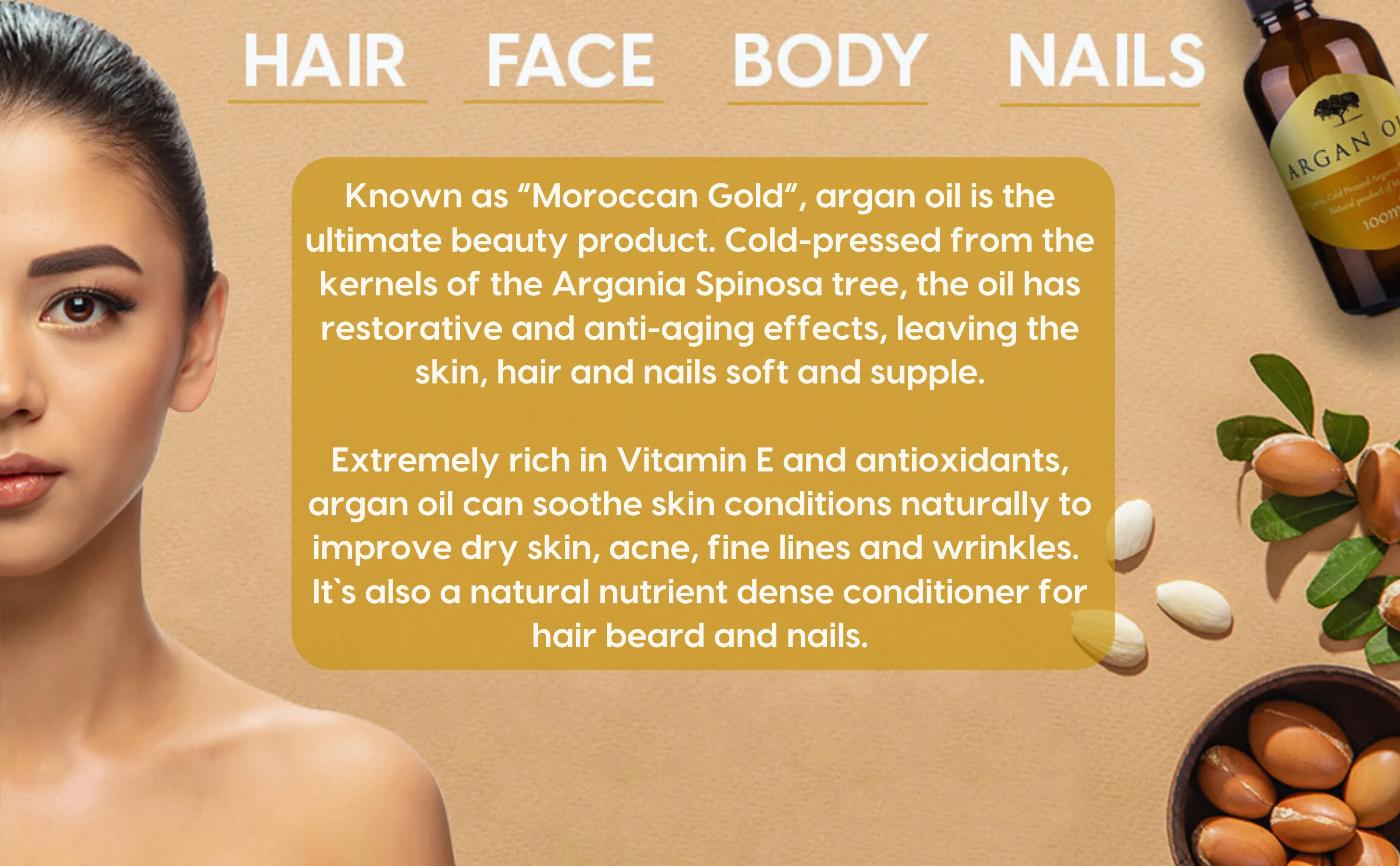 Organic Pure Argan Oil With Pump