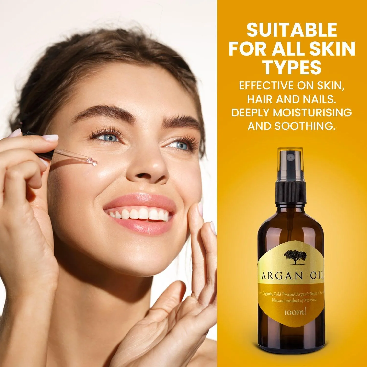 Organic Pure Argan Oil With Pump