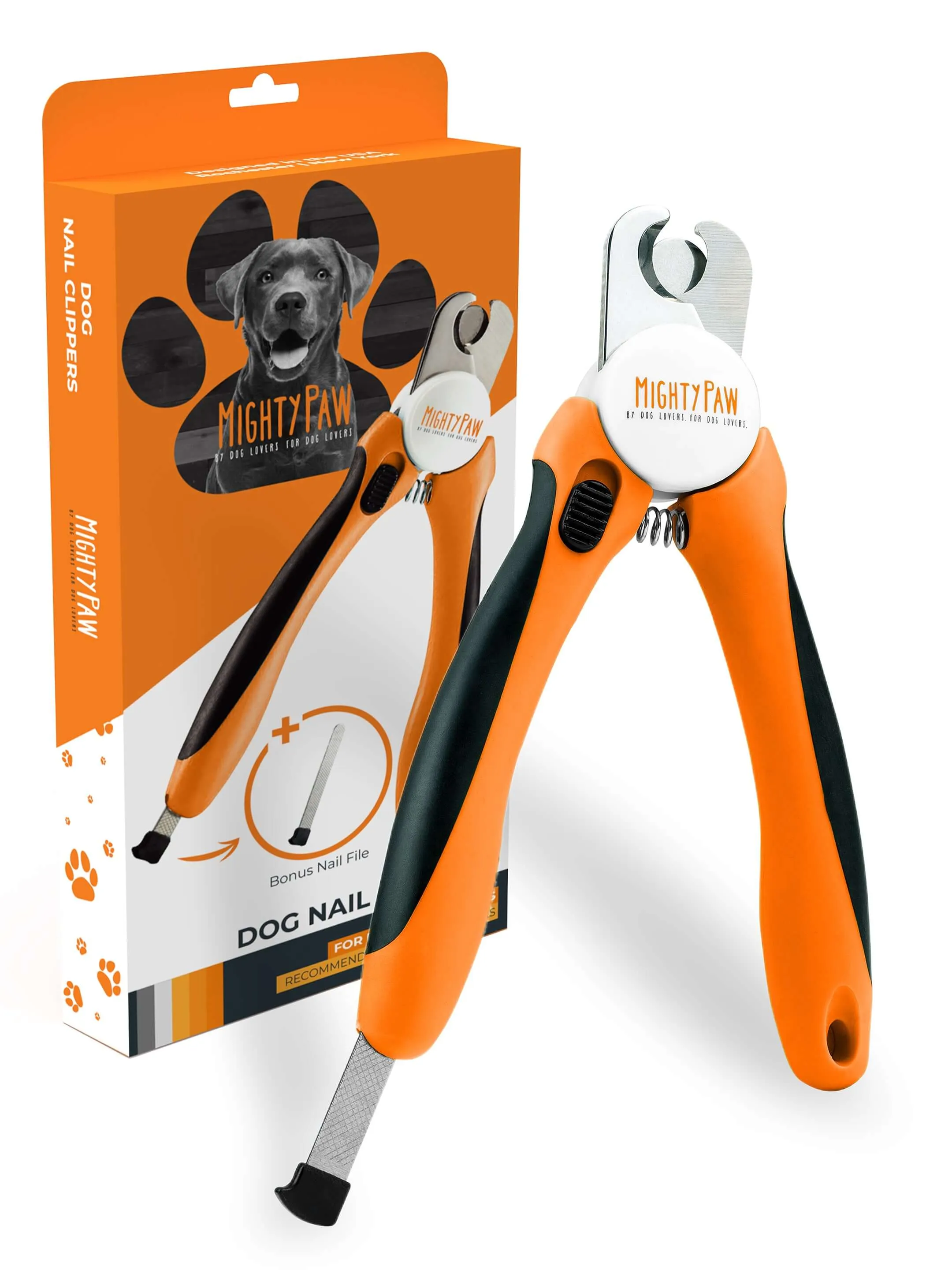 Professional Mighty Paw Dog Nail Clippers with Safety Guard & Locking Switch