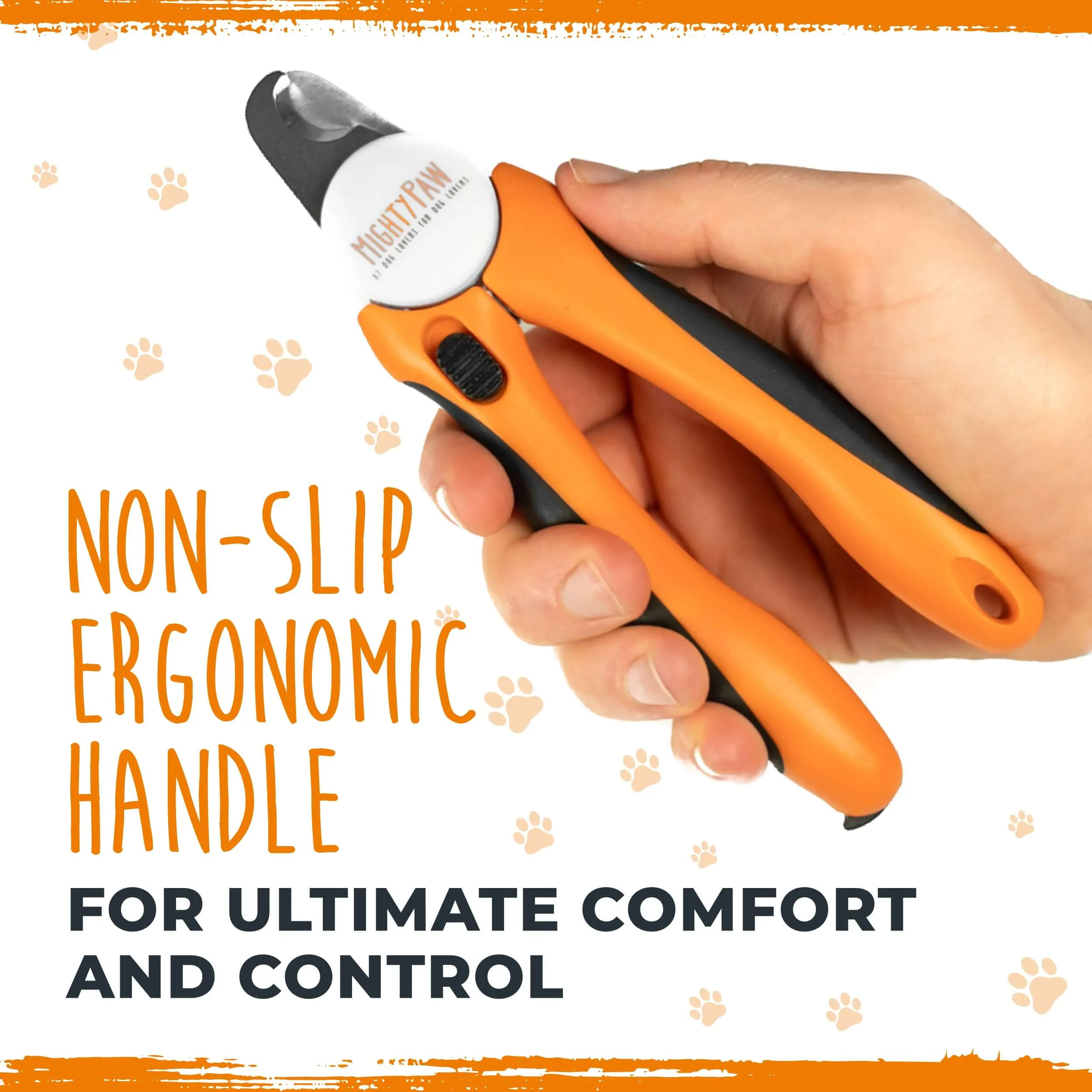 Professional Mighty Paw Dog Nail Clippers with Safety Guard & Locking Switch