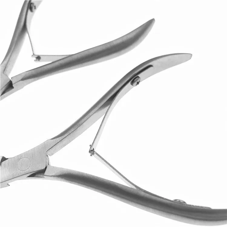 Stainless Steel 8712 Dead Skin Clipper Secondary Opening Double Fork Cuticle Nipper Beauty Pliers Manicure Tool