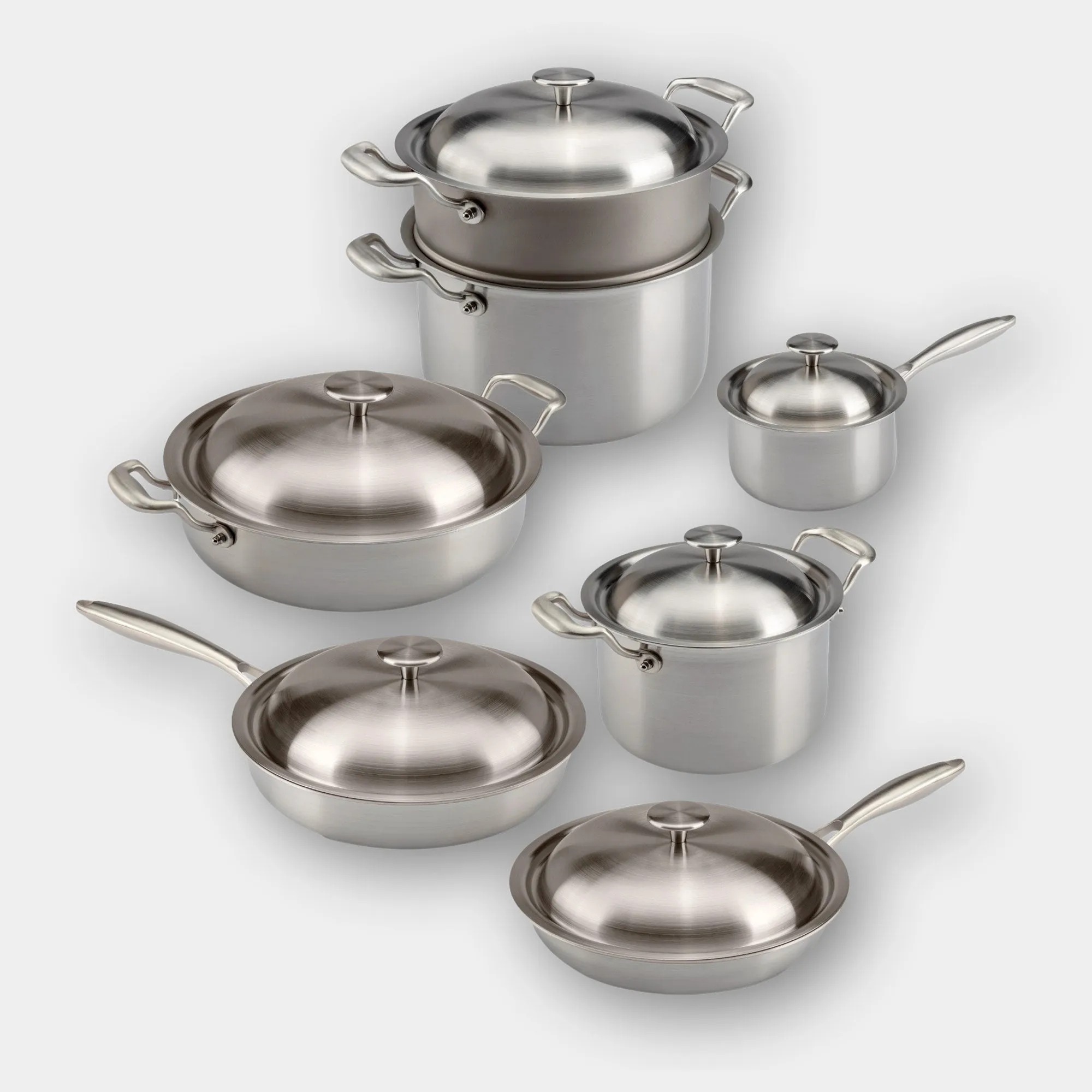 Zero-Toxic 13-piece Cookware SET (7 Pieces   6 Lids)